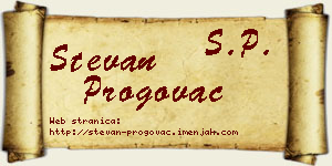 Stevan Progovac vizit kartica